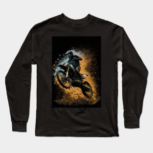 CoDirt Bike With Paint Splash Long Sleeve T-Shirt